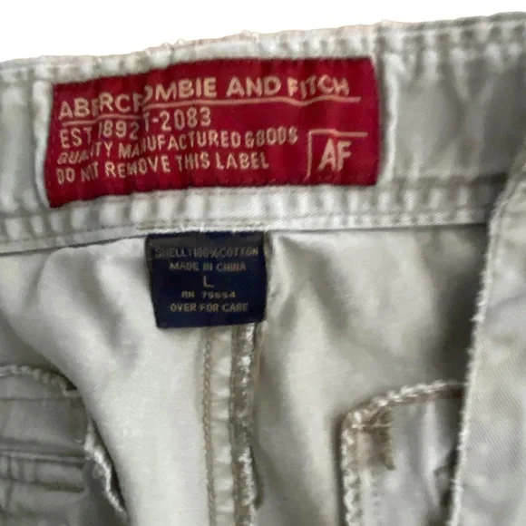 Abercrombie & Fitch Vintage Y2K Cargo Parachute Pants Large - Rare & Amazing! - Picture 4 of 15